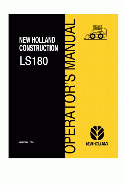 oil change 2004 ls180 skid steer|new holland ls180 service manual.